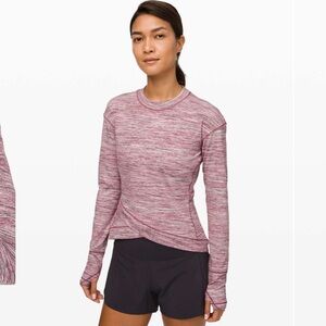 Lululemon Close to Crossing Long Sleeve *Rulu
Space Dye Camo Plumful Smoky Blush